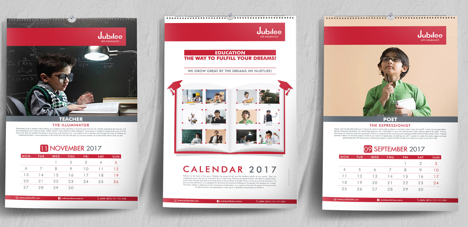 Centerspread-calendar-design-jubilee-life-Insurance