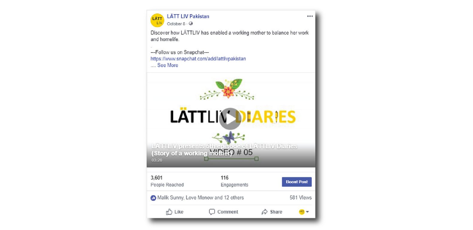 Lattliv-Pakistan-Social-media-marketing-management-Lattliv-Diaries-campaign